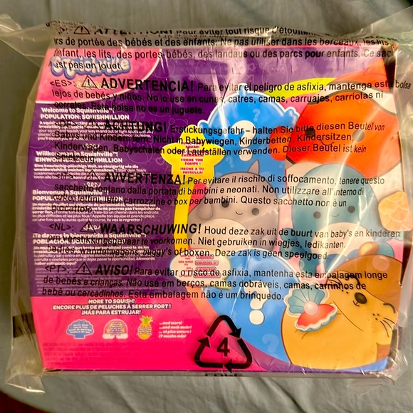 6 Mini Squishmallow Squad Plush Characters Sealife Squad - Picture 2 of 2